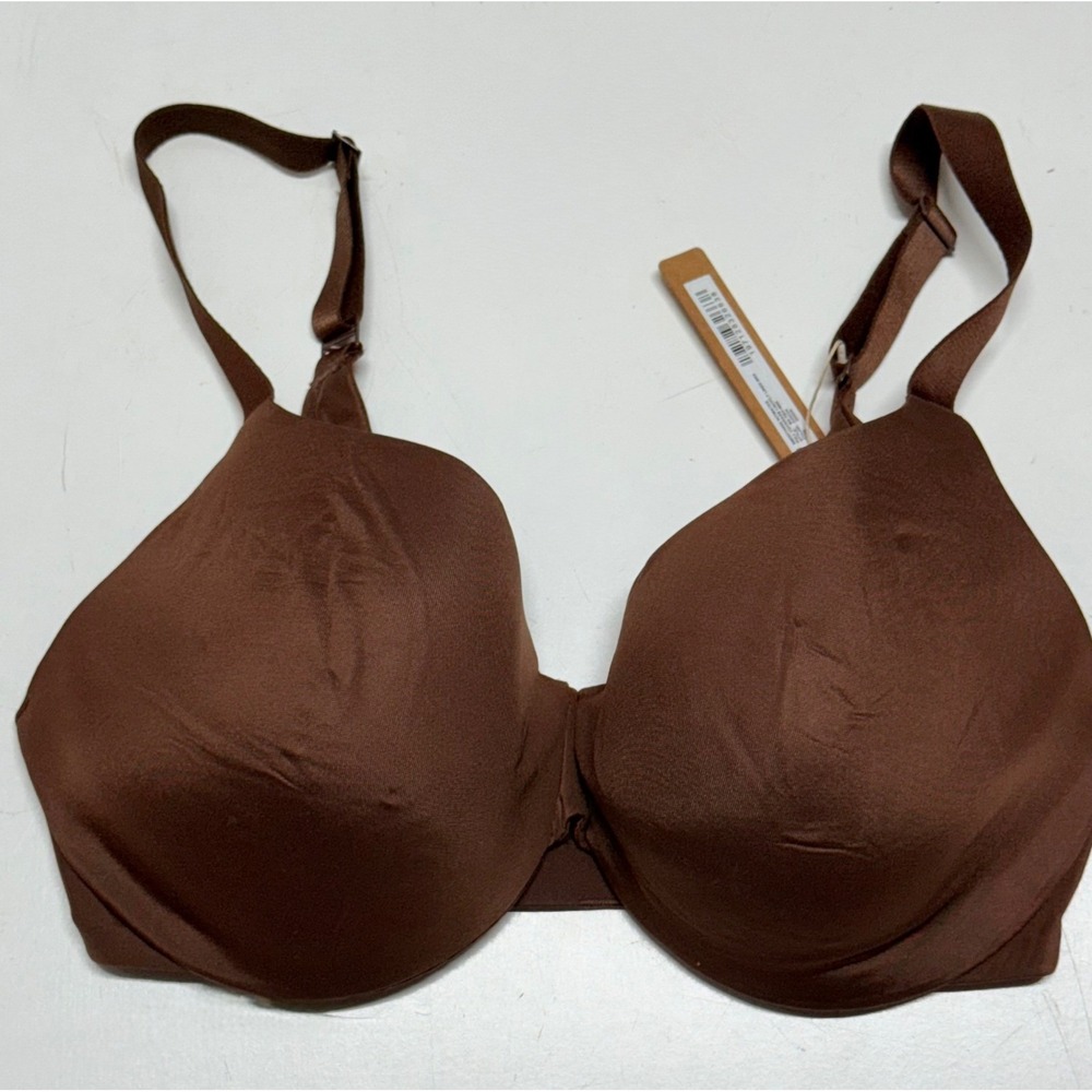 SKIMS Smoothing Inset Lightly Lined‎ Bra Cocoa Brown Size 32DDD